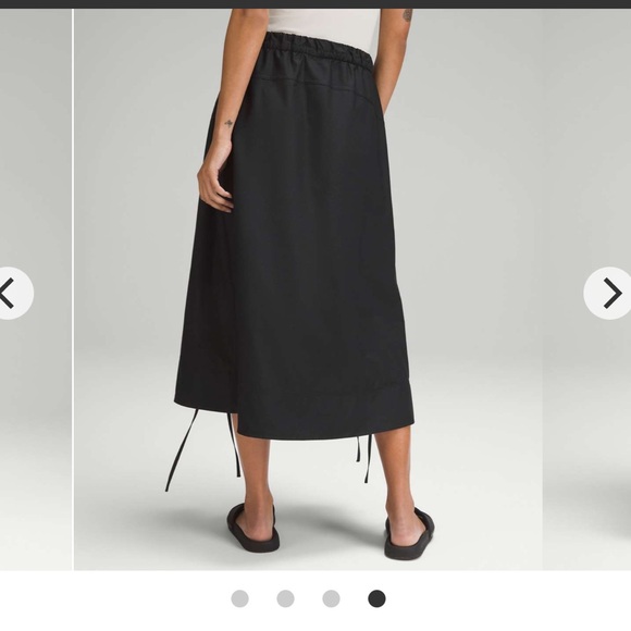 Lululemon High-low Side Slit Super High Rise Skirt Black - Picture 5 of 7